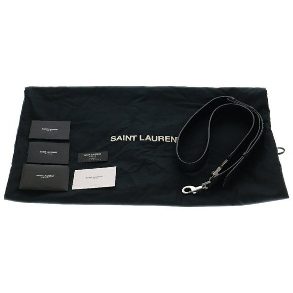 Saint Laurent Bag PARIS Souple Sac Jour Shoulder Black Tote North South - Picture 6 of 6
